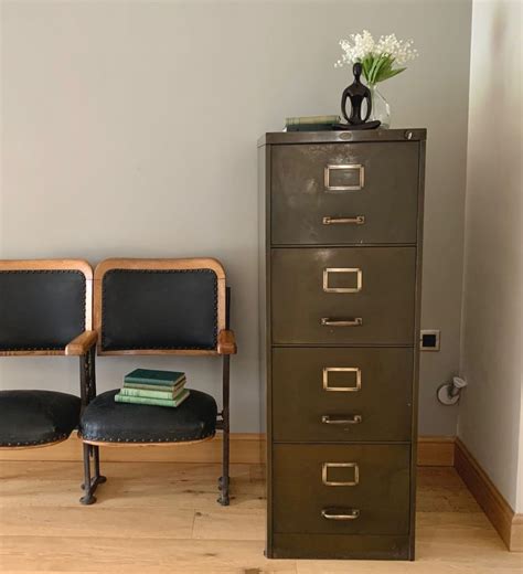 retro steel filing cabinet vintage|vintage filing cabinets under 200.